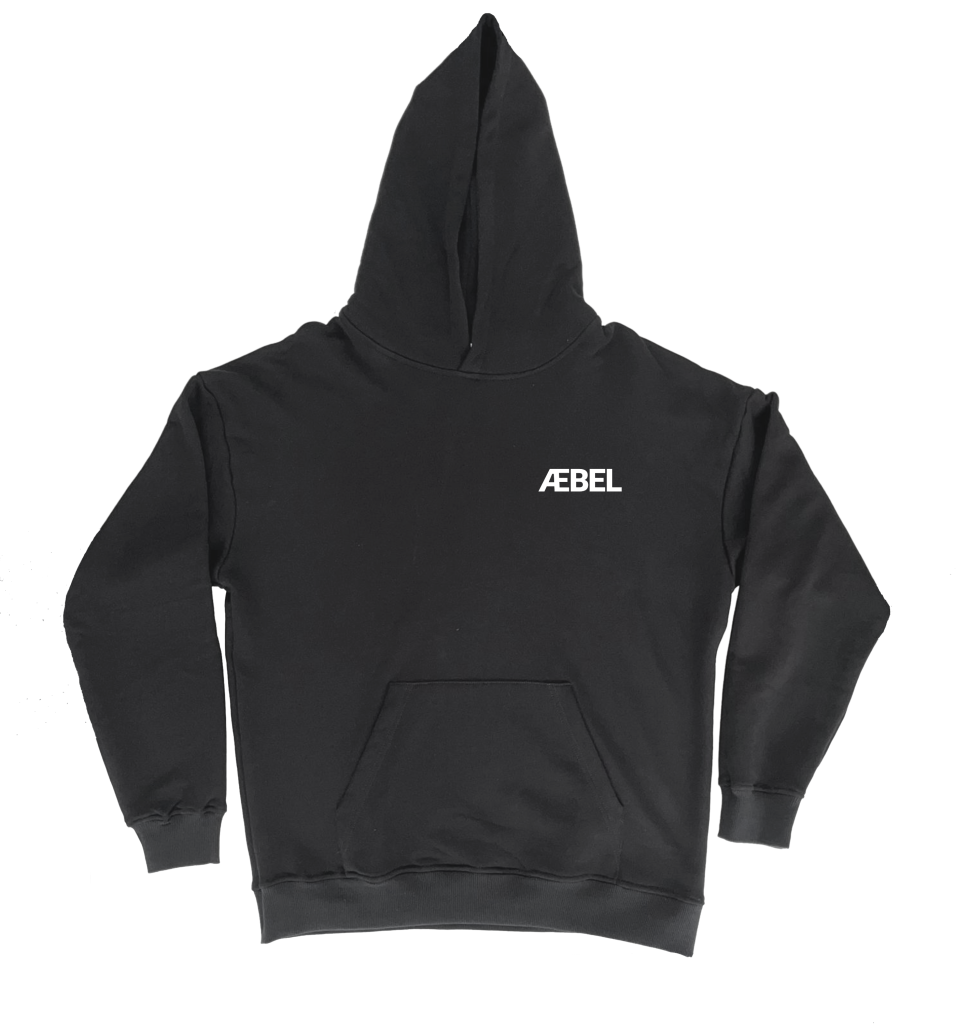 Æbel Hoodie Sweater Black Logo Original