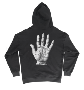 Aebel Hoodie Zwart Hand