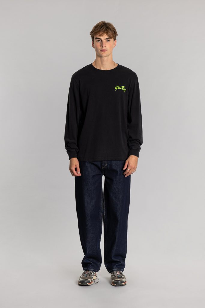 STAN RAY OG LS TEE_WASHEDBLACK-LIME