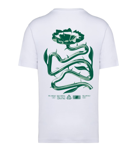 ttt unlimited T-shirt White Flower Green