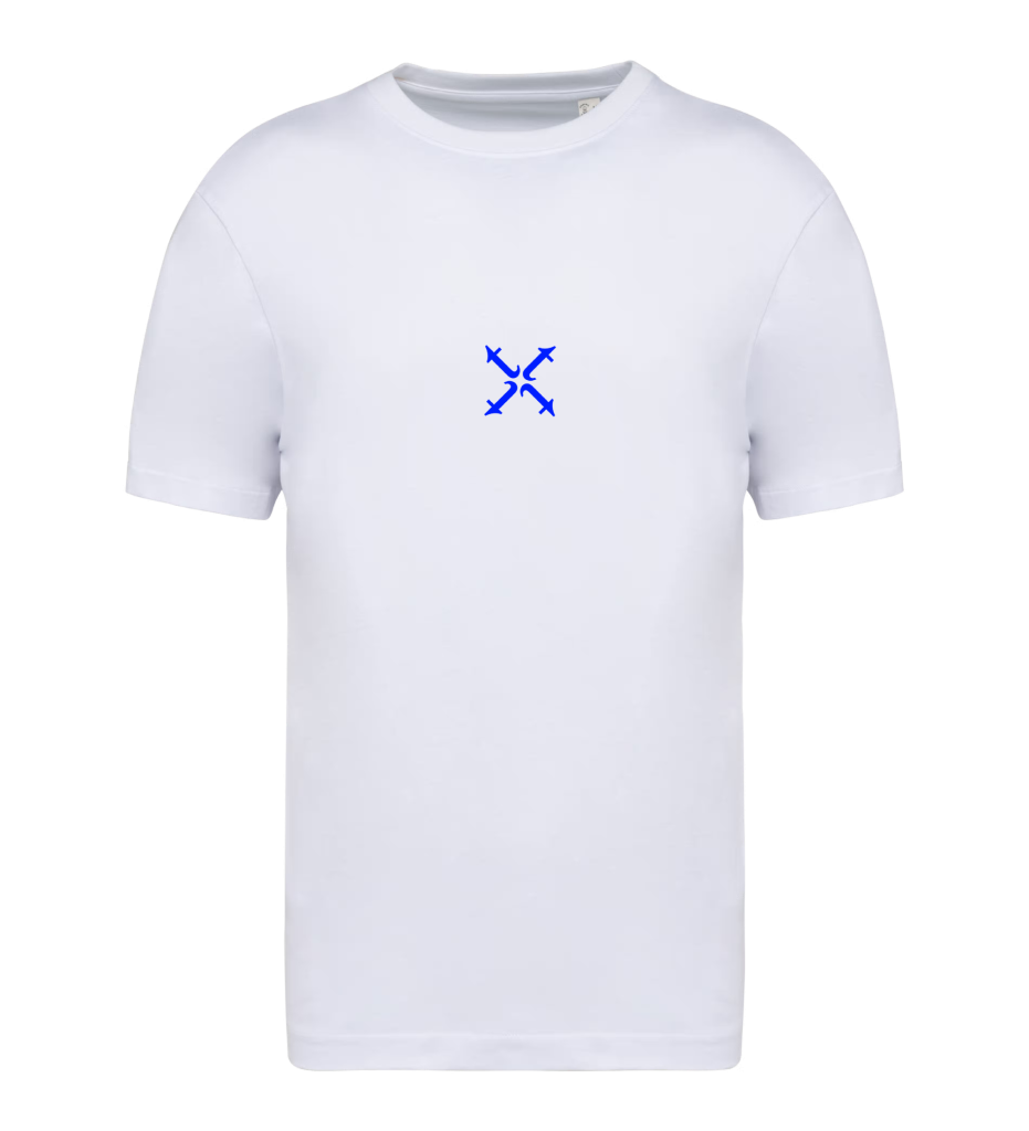 ttt unlimited T-shirt White Mid Chest Blue