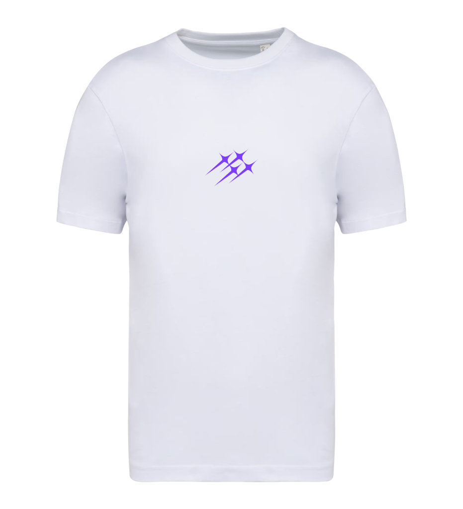 ttt unlimited T-shirt White Mid Chest Purple