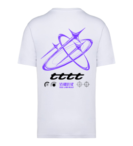 ttt unlimited T-shirt White Purple Stars