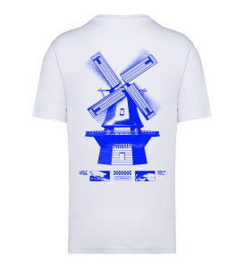 ttt unlimited T-shirt White Windmill Blue