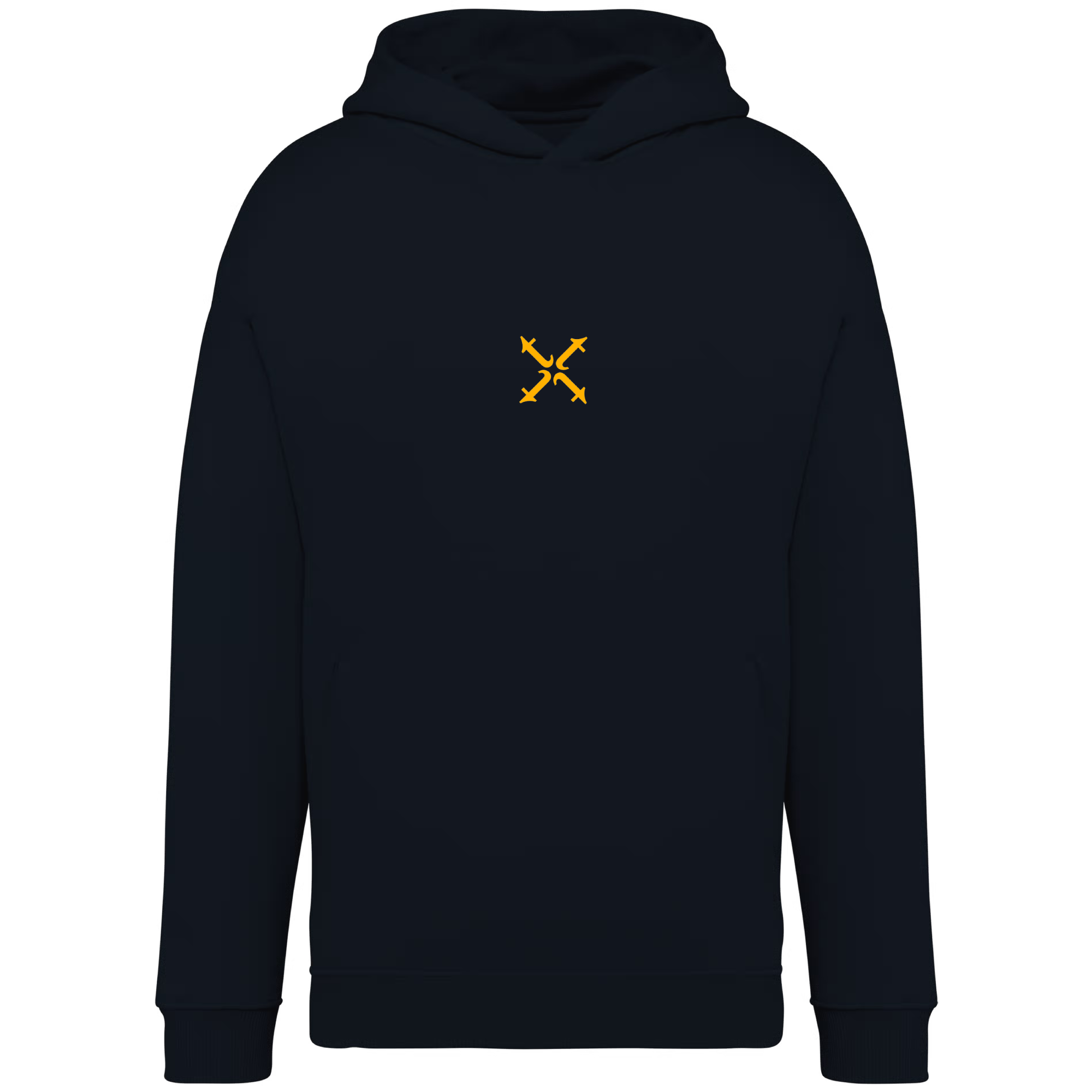 tttt unlimited Hoodie Black Mid Chest Yellow