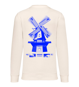 tttt unlimited Sweater Off-White Blue Windmill