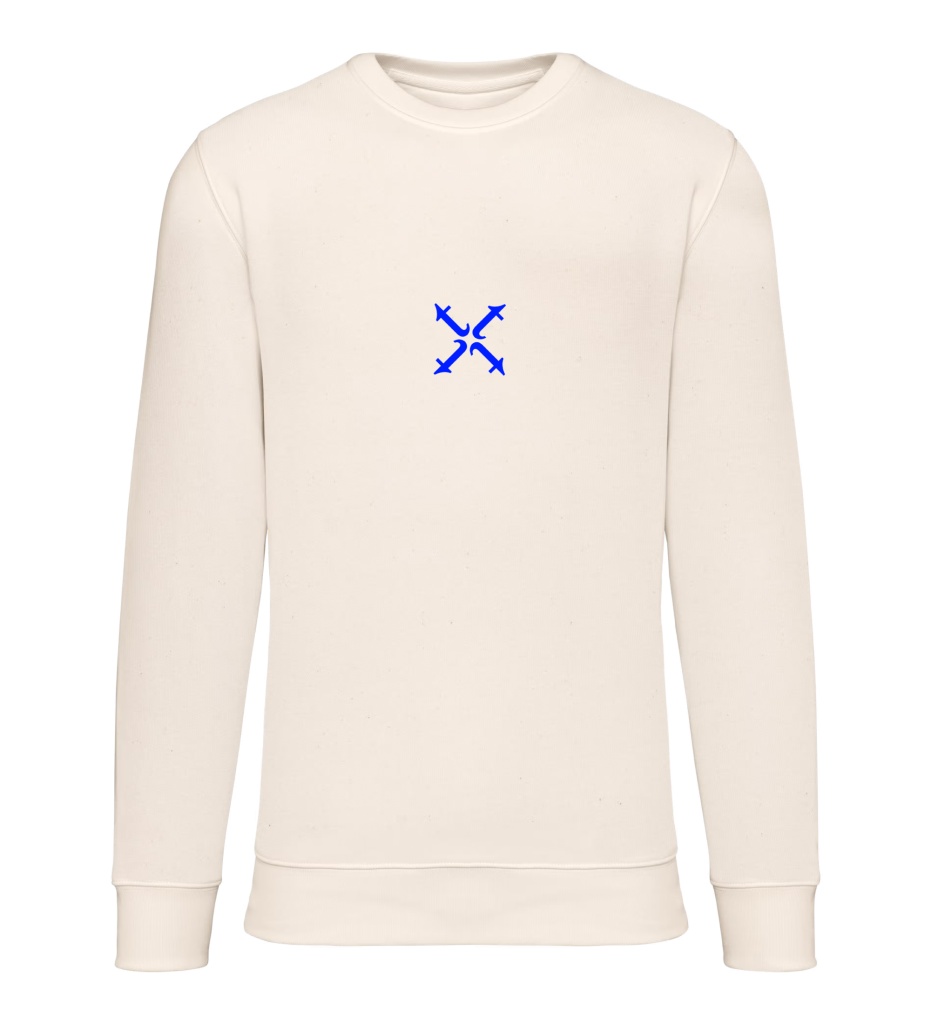 tttt unlimited Sweater Off-White Mid Chest Blue