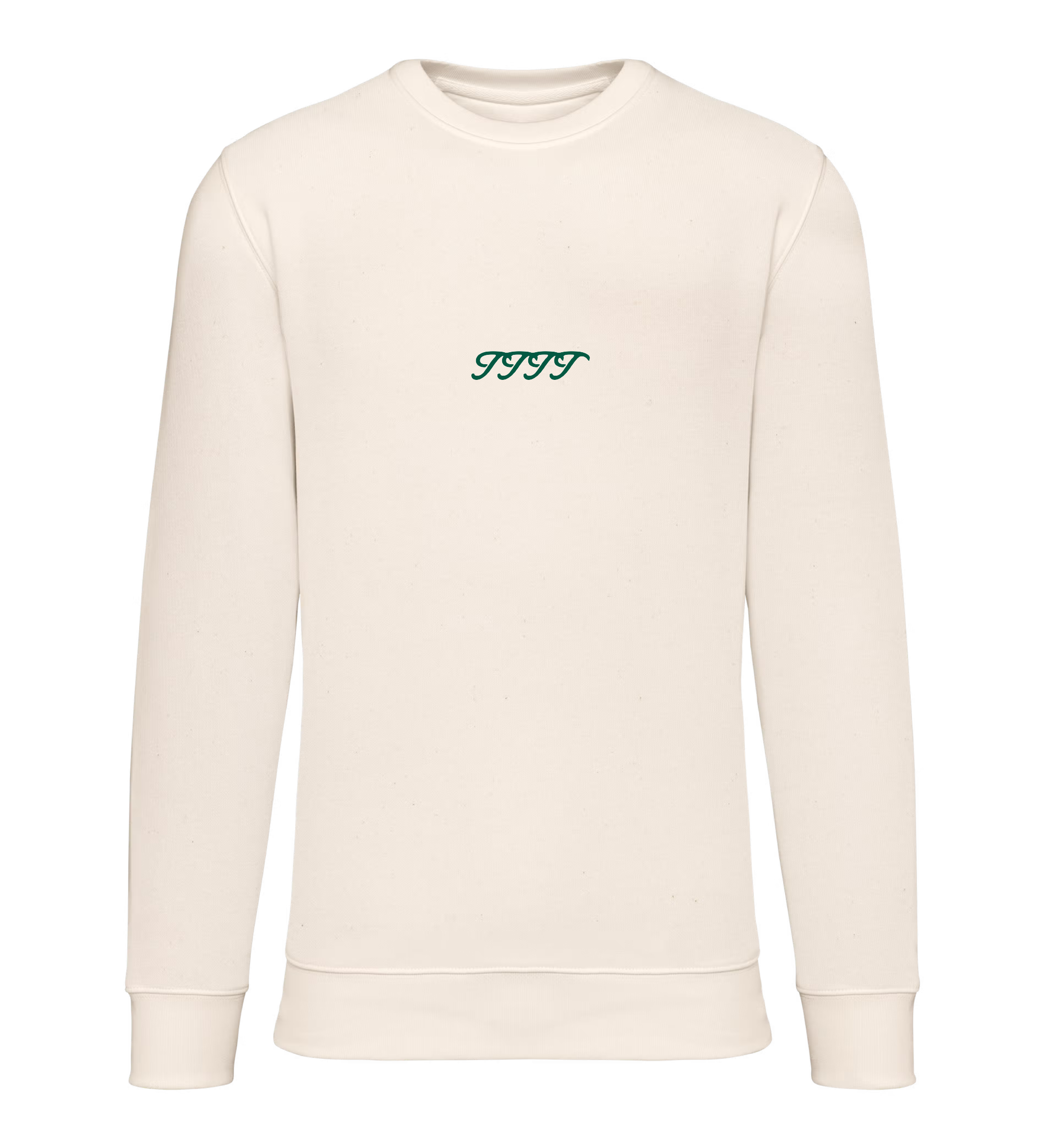 tttt unlimited Sweater Off White Mid Chest Green