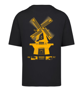 tttt unlimited T-shirt Black Windmill Yellow