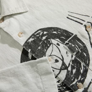 Polar Tom Shirt (Ice Grey) detail