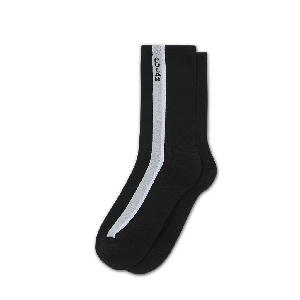 Business Socks | Side Stripe - Black