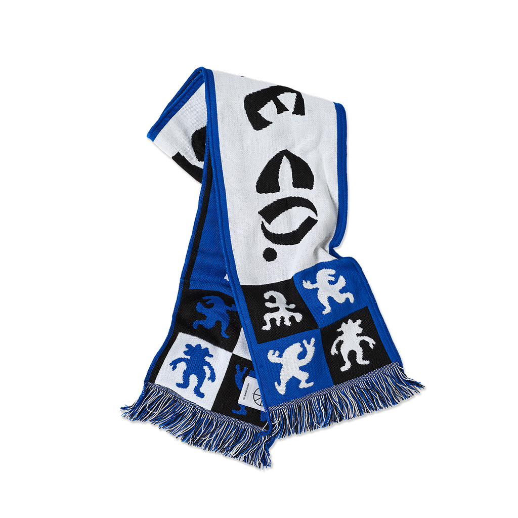 Football Scarf | Checkers - Blue