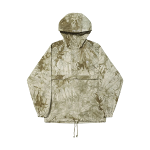 HÉLAS TIE CAMO HOODED QUARTER ZIP JACKET BEIGE