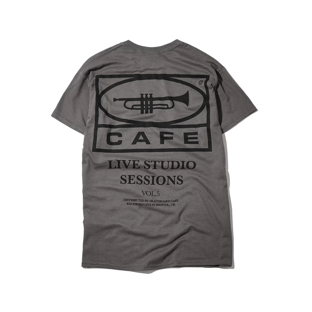 Cafe T-Shirt Charcoal / Black