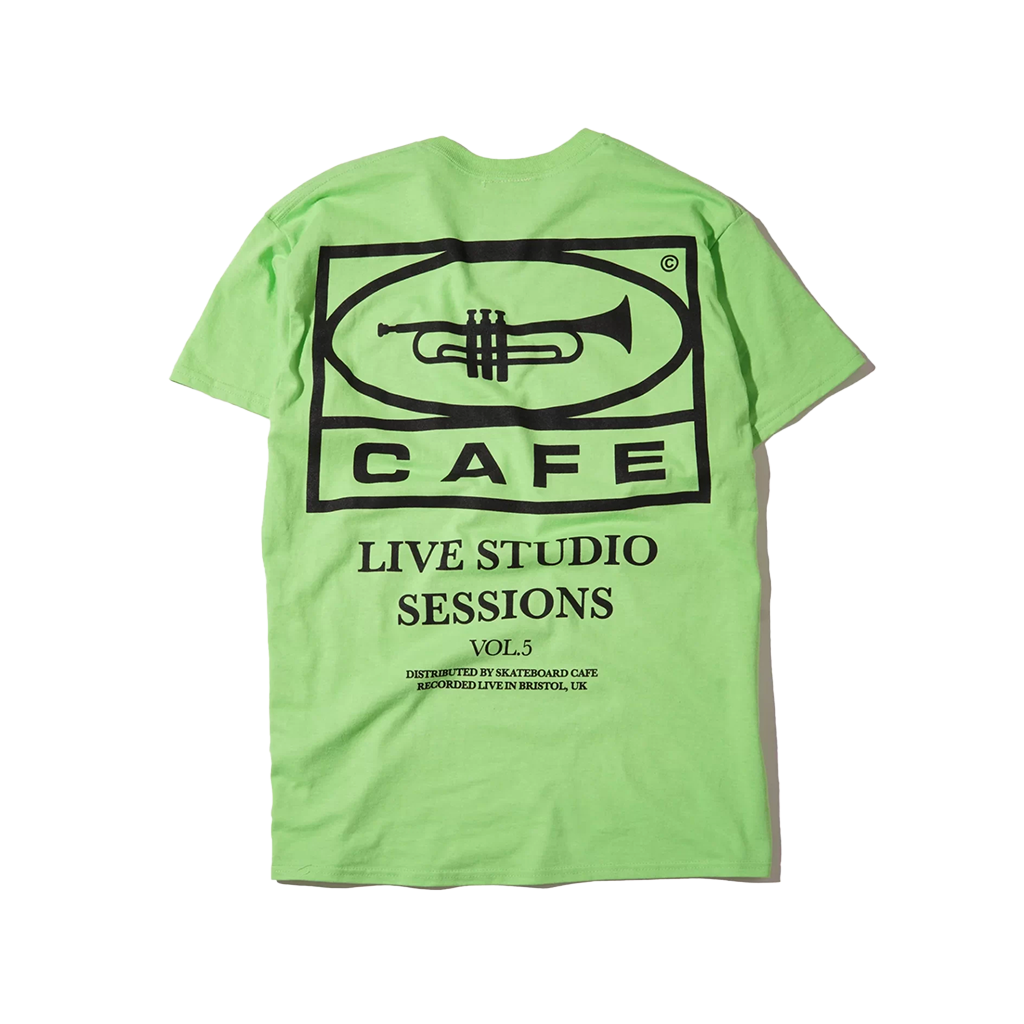Cafe T-Shirt Lime / Black