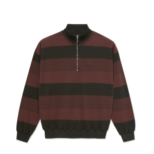 Surf Half Zip LS Shirt - Dirty Black/Brownstone