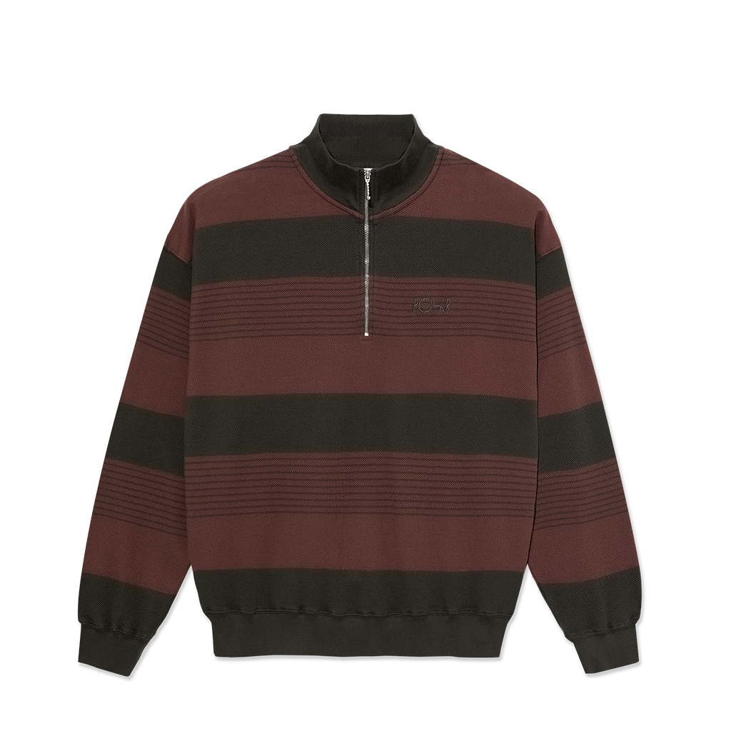 Surf Half Zip LS Shirt - Dirty Black/Brownstone