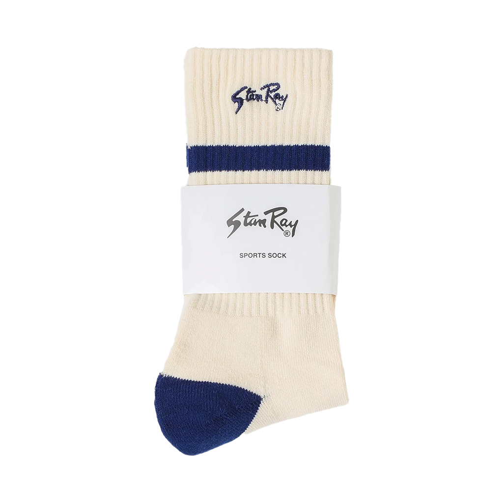 Stan Ray Sports Sock Natural / Navy