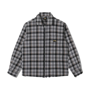 Stan Ray Zip Shirt Charcoal Plaid