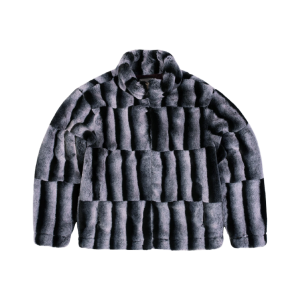 FACKUPCLOTHES FUR JACKET BLACK