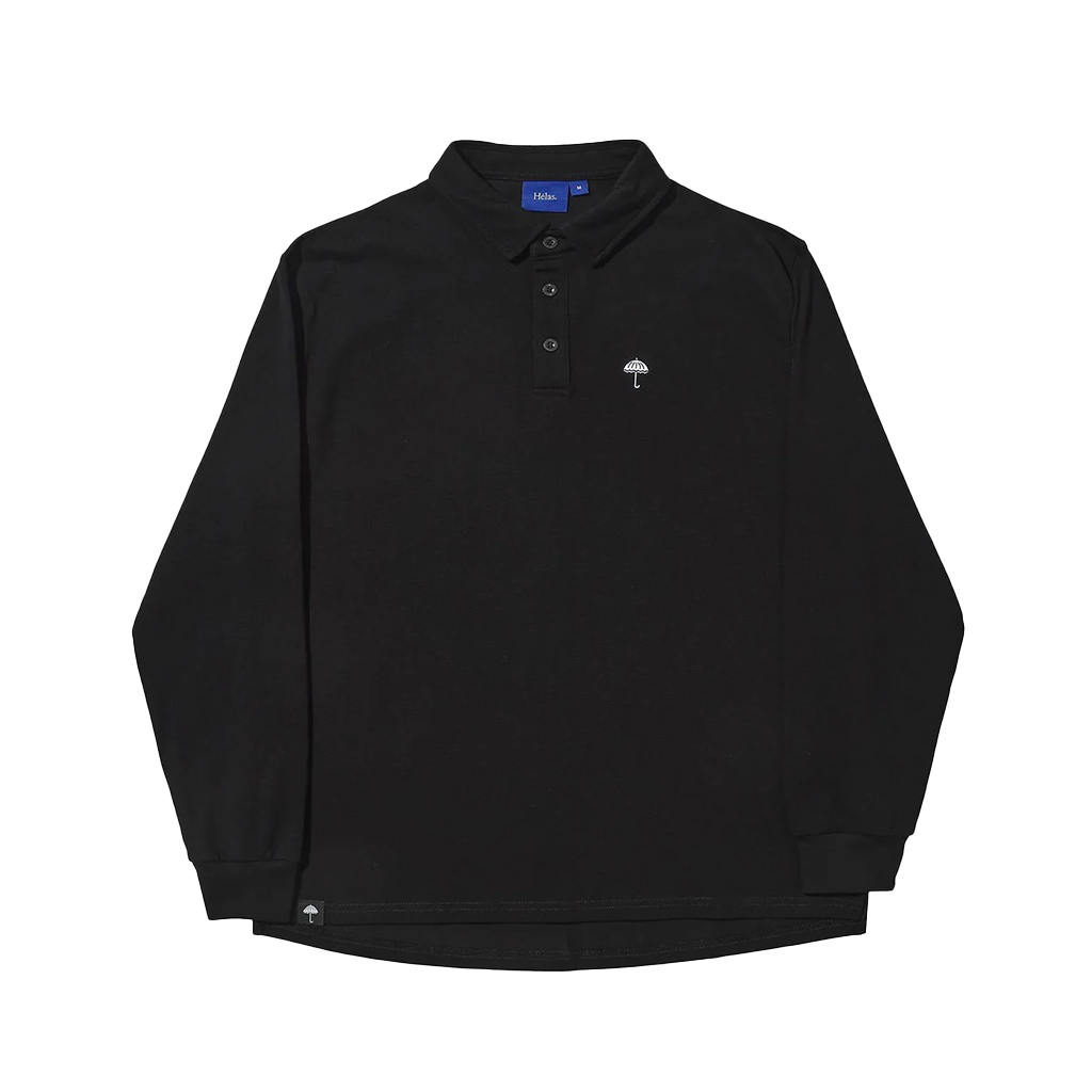 HÉLAS CLASSIC PIQUE LS POLO BLACK