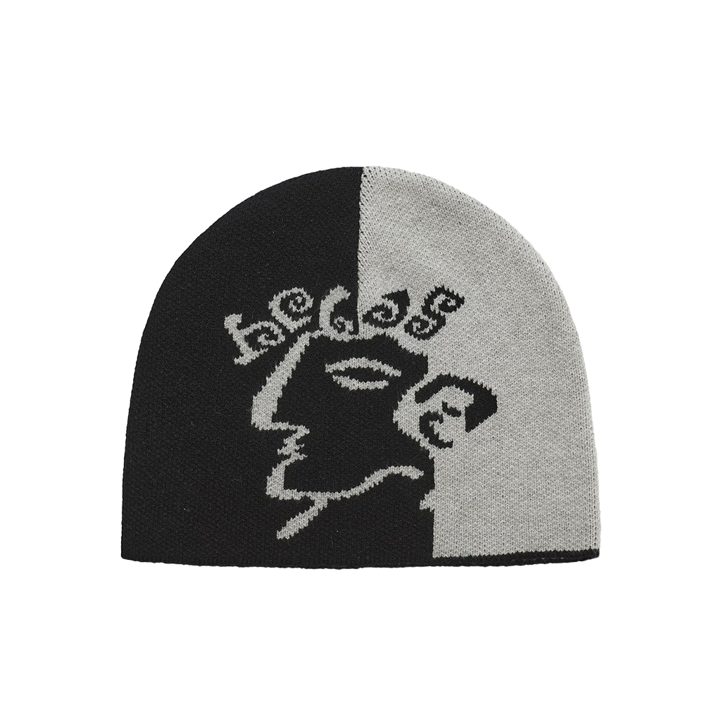 HÉLAS DIEU GREC BEANIE BLACK/GREY