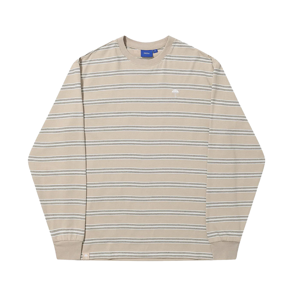 HÉLAS STRIES LS TEE BEIGE STRIPE