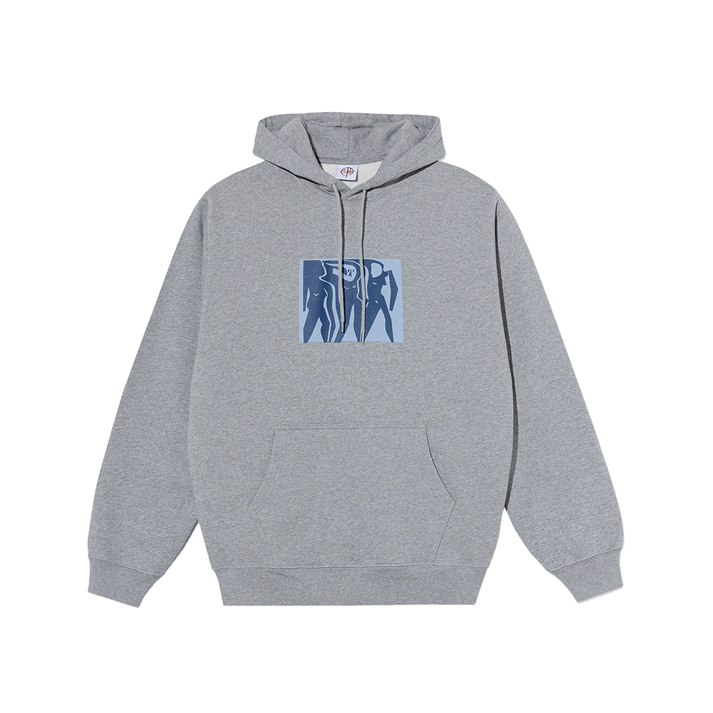 POLAR DAVE HOODIE CUT OUTS GREY