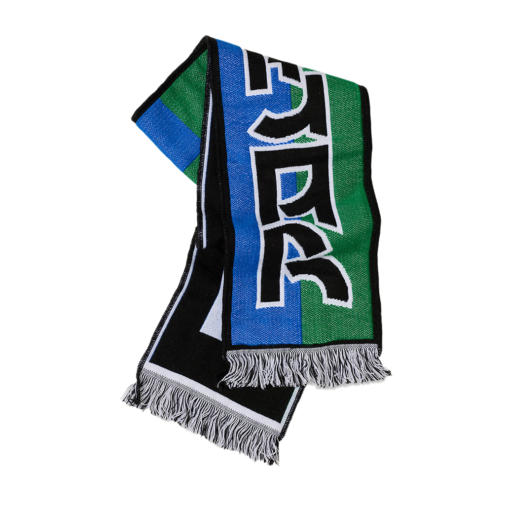 POLAR FOOTBALL SCARF SQUARES BLUE/GREEN