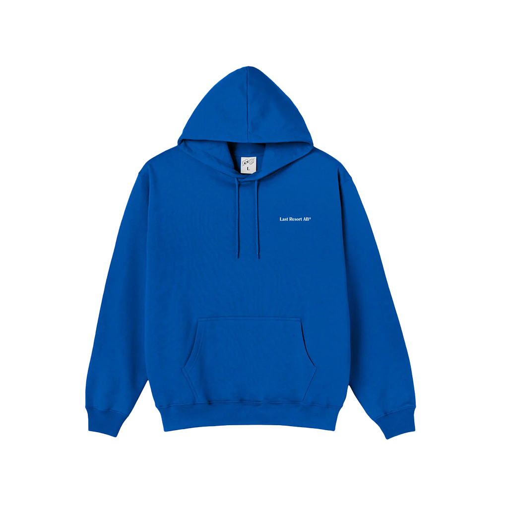 LAST RESORT ATLAS MONOGRAM HOODIE BLUE