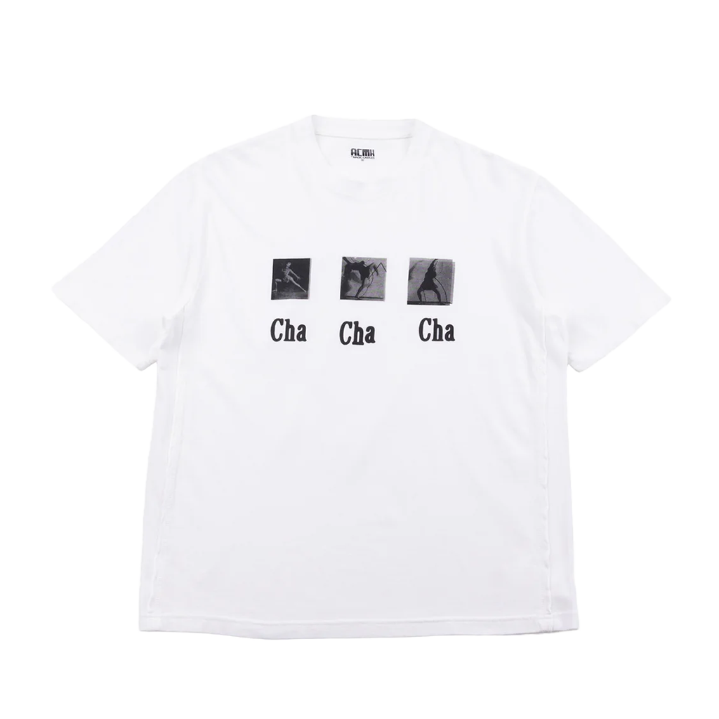 ACMH CHA CHA CHA SHORT SLEEVe T-SHIRT OFF WHITE