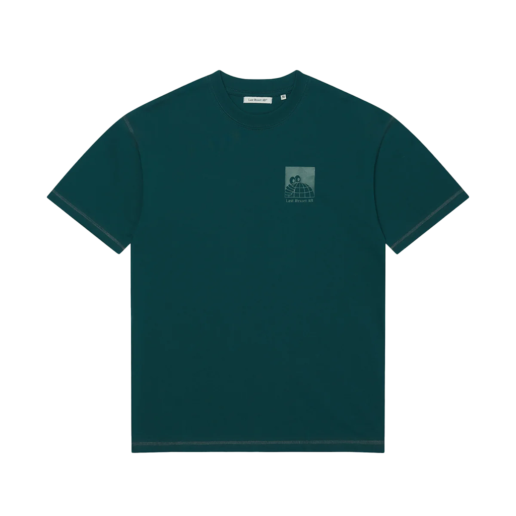 LAST RESORT LITTLE AB FLATLOCK SS TEE DARK TEAL
