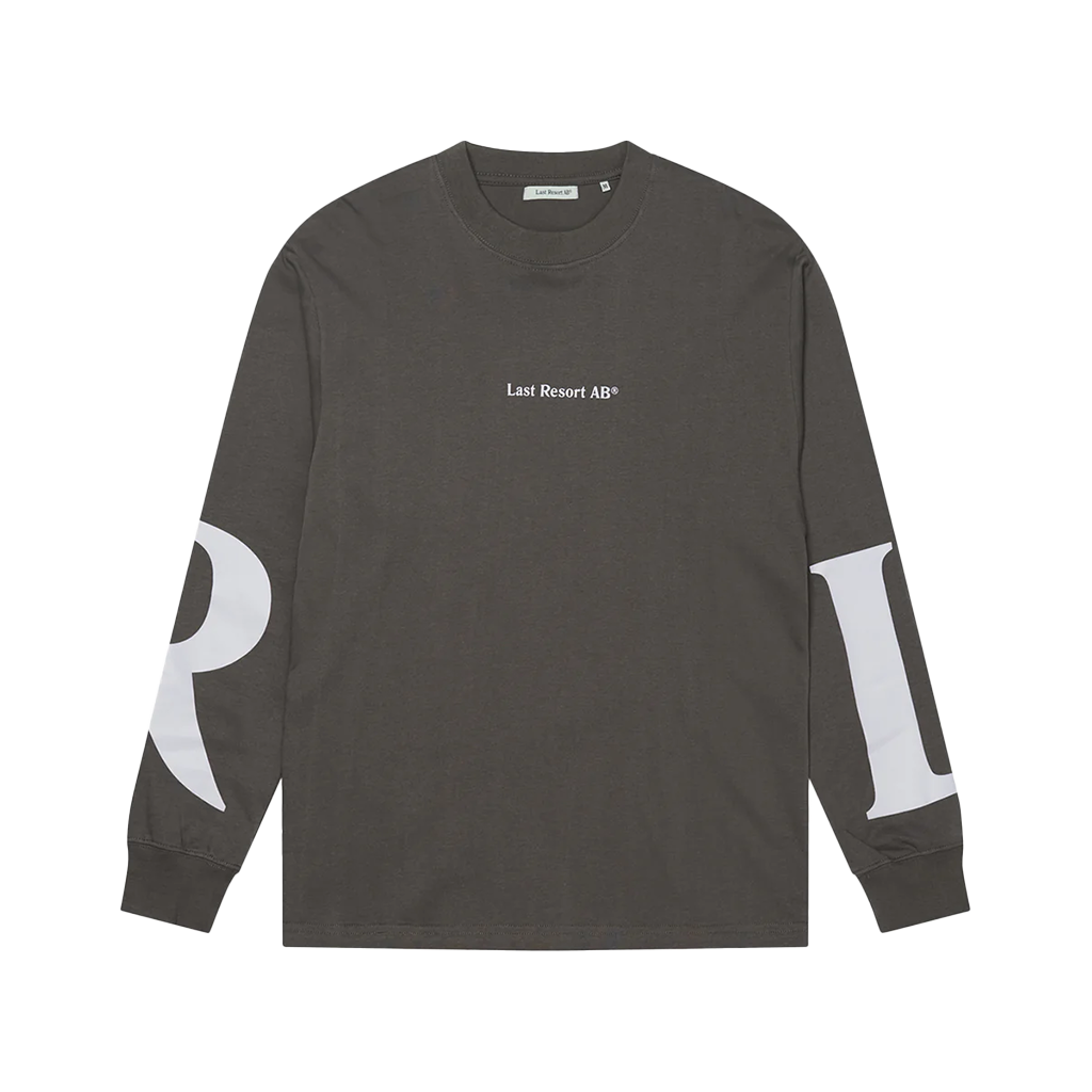 LAST RESORT LR LS TEE GREY