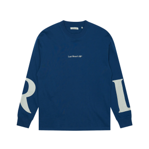 LAST RESORT LR LS TEE MID BLUE