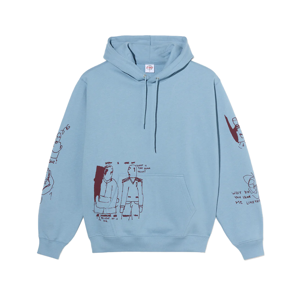 POLAR DAVE HOODIE THE END DOVE BLUE