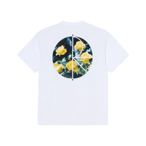 POLAR FILL LOGO TEE MÄRTAS ROSES WHITE