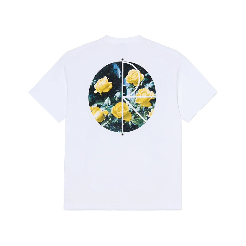 POLAR FILL LOGO TEE MÄRTAS ROSES WHITE