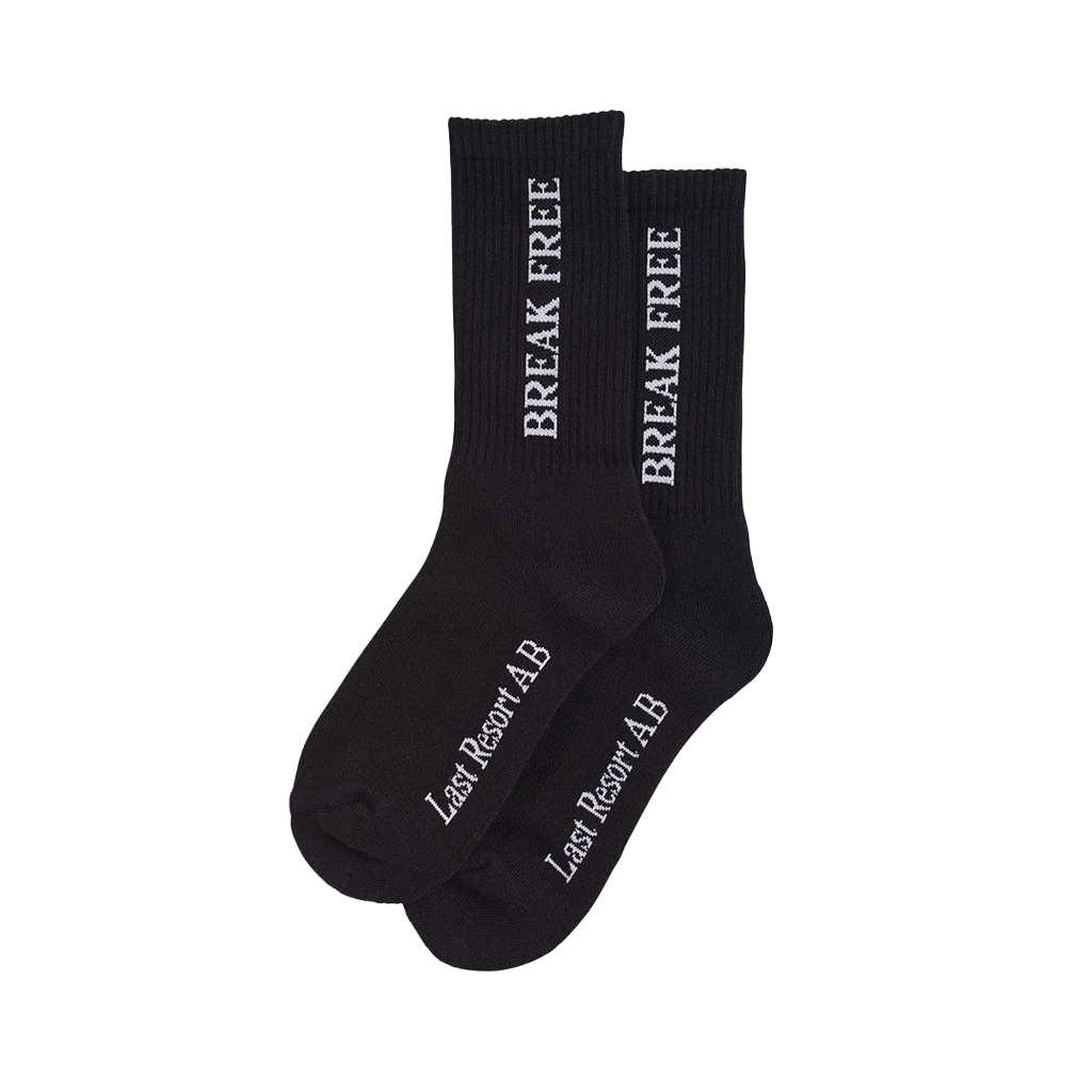 LAST RESORT AB SOCKS BREAK FREE BLACK