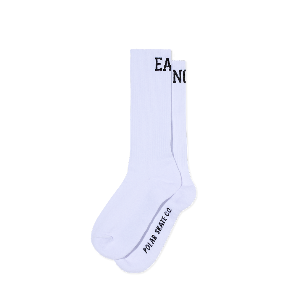 POLAR RIB SOCKS EASY NOW WHITE