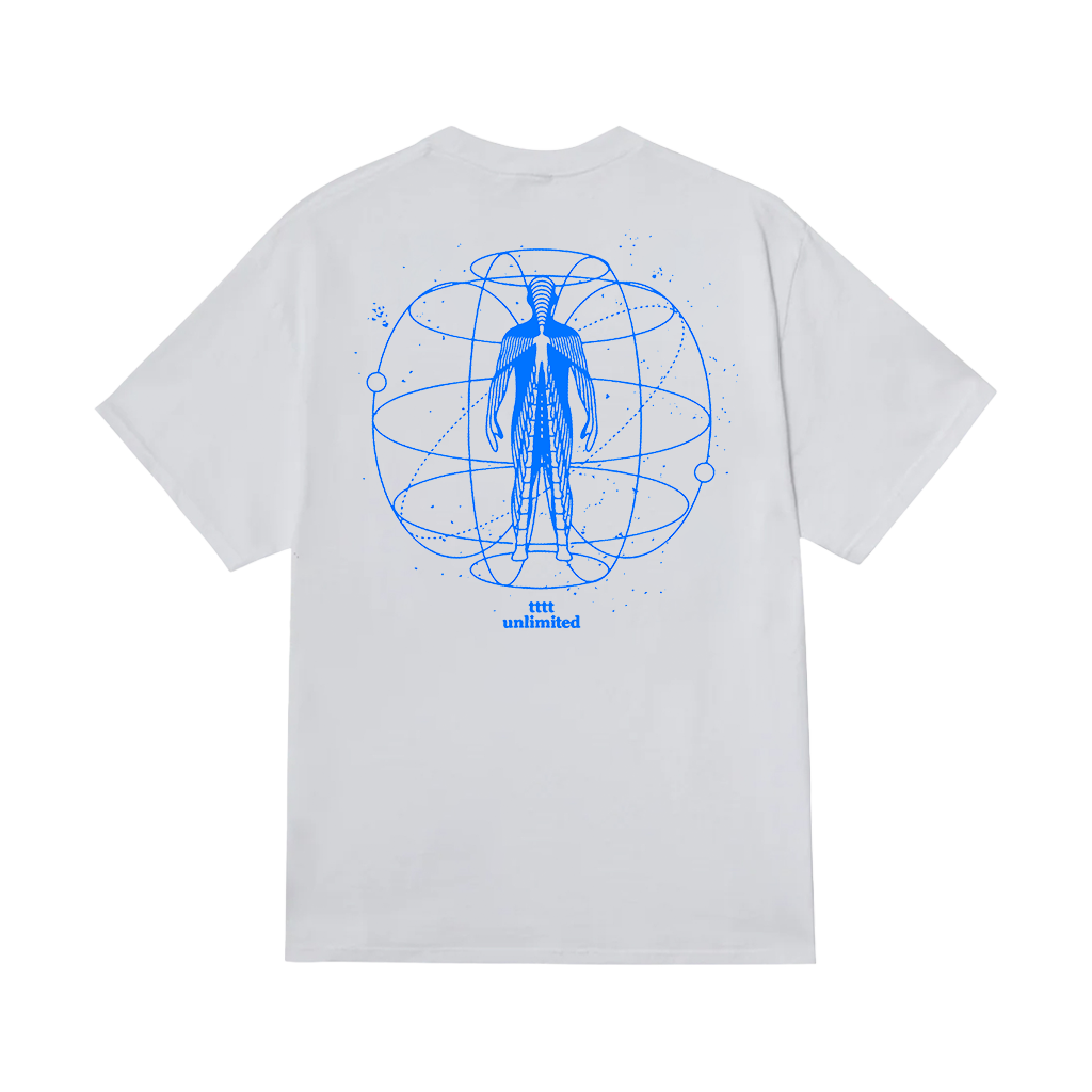 tttt unlimited Diagram T-shirt - White blue